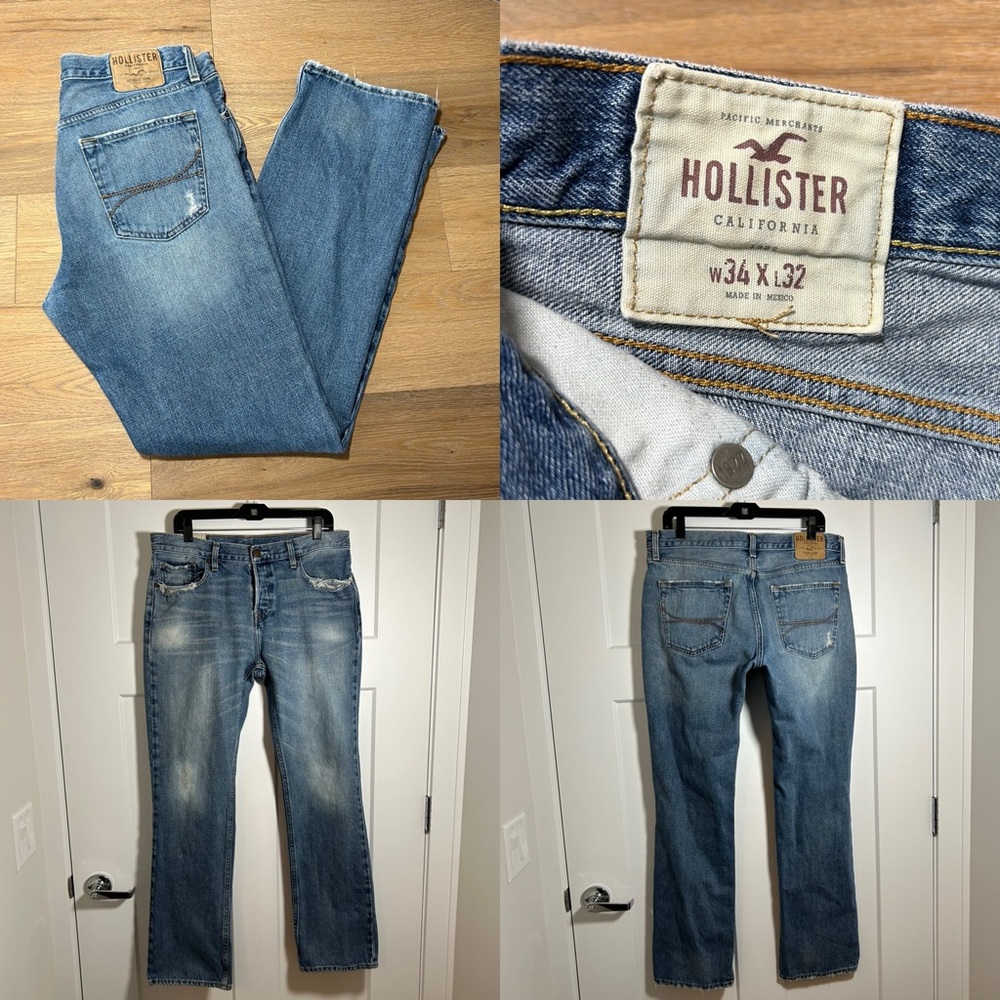 Men’s 34X32 Hollister button fly jeans